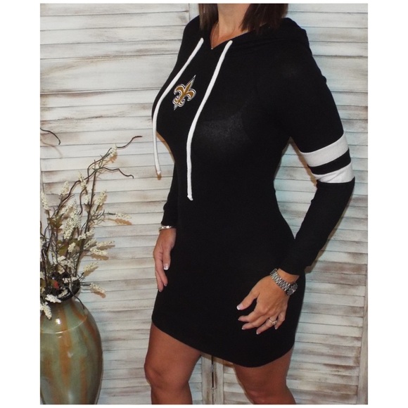 Dresses New Orleans Saints Sporty Hoodie Dress Black 2219 Poshmark